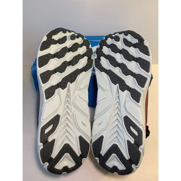 .895 Hoka M Clifton 8, Grey, Orange, Red, Mens Running Shoes-US 9 Mens main image 5